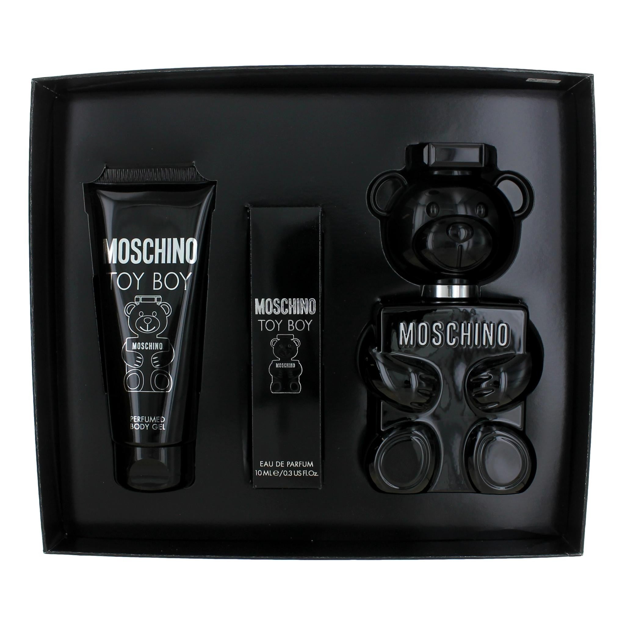 Bottle of Moschino Toy Boy by Moschino, 3 Piece Gift Set for Men